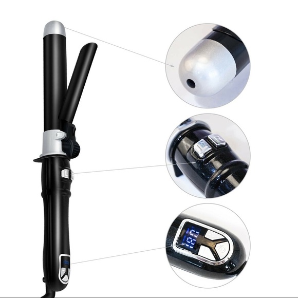 AIKO PRO Auto Spin Ceramic Hair Curler Fast Heat-Up Wavy Rotating Curling Wand - Picture 4 of 8